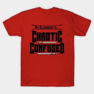 My Alignment is Chaotic Confused (Light Colors) T-Shirt